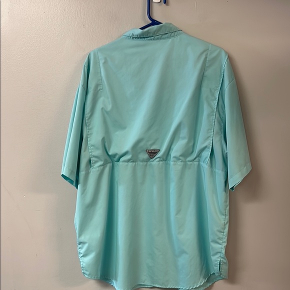 Columbia Blue Casual Button Down Shirt - Picture 7 of 7